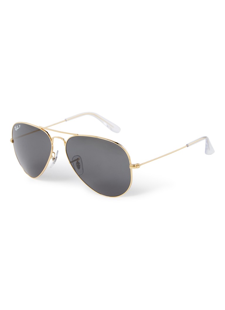 Ray-Ban Aviator Heren Zonnebril gepolariseerd RB3025 Goud - Deal