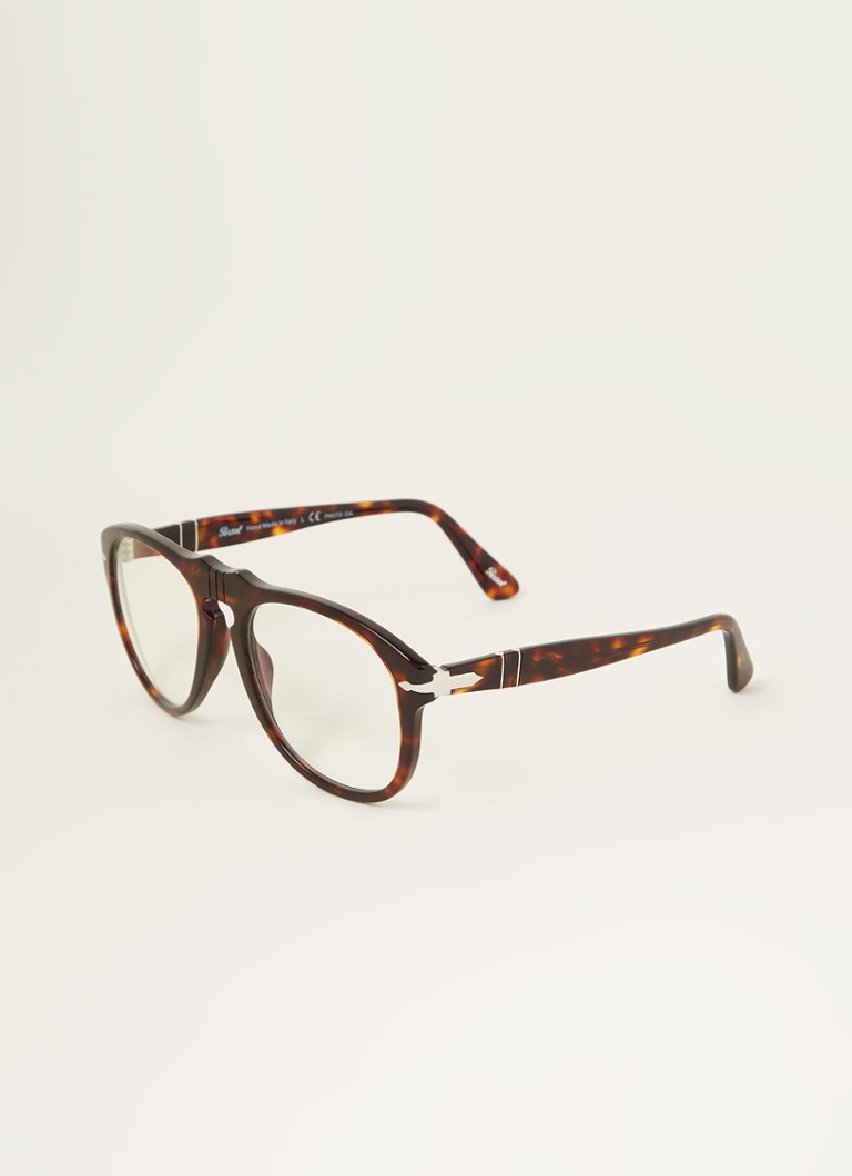 Persol Retro Heren Retro zonnebril PO0649 Donkerbruin - Deal