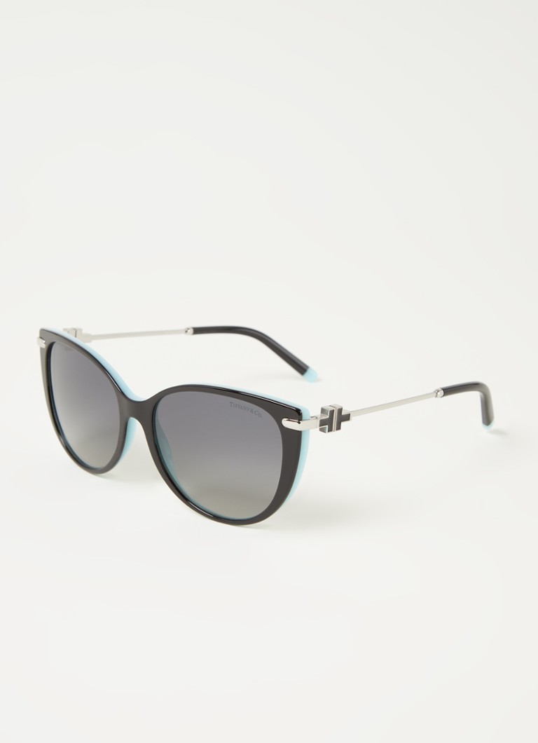 Cat Eye Dames Cat Eye zonnebril TF4178 57 - Gepolariseerd, Zwart