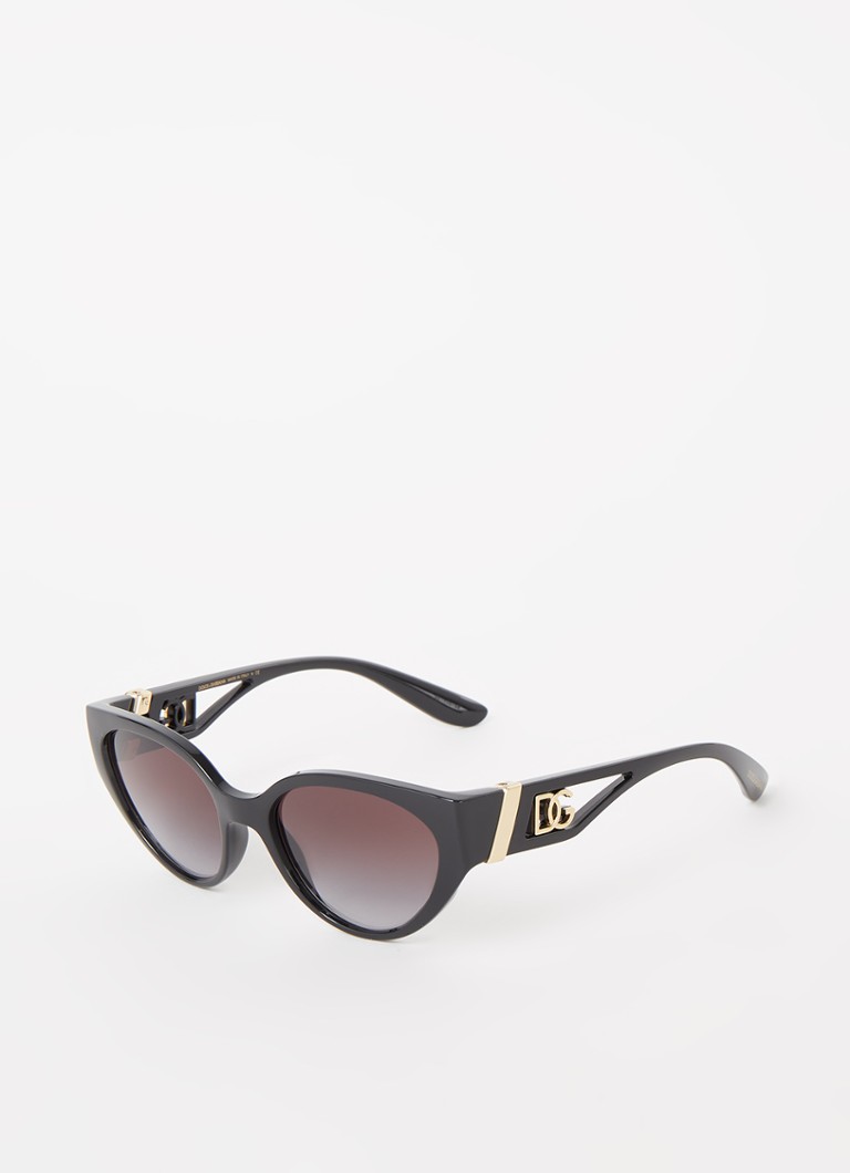 Dolce & Gabbana Cat Eye Dames Cat Eye zonnebril DG6146 Zwart - Deal