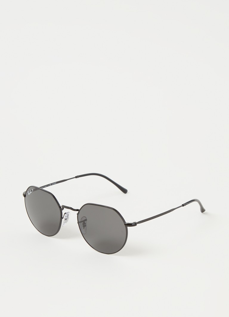 Ray-Ban Retro Heren Jack zonnebril gepolariseerd RB3565 Zwart - Deal