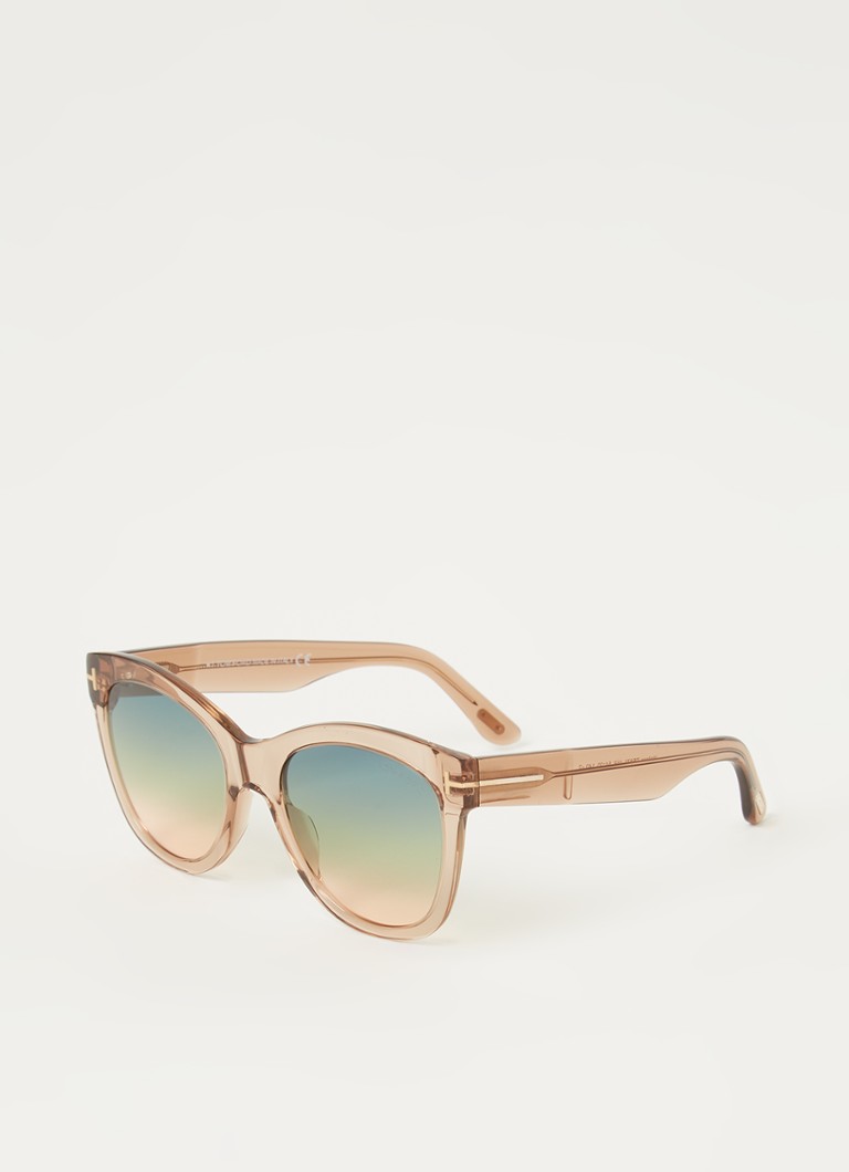 TOM FORD Butterfly Dames Wallace zonnebril FT0870 Perzikroze