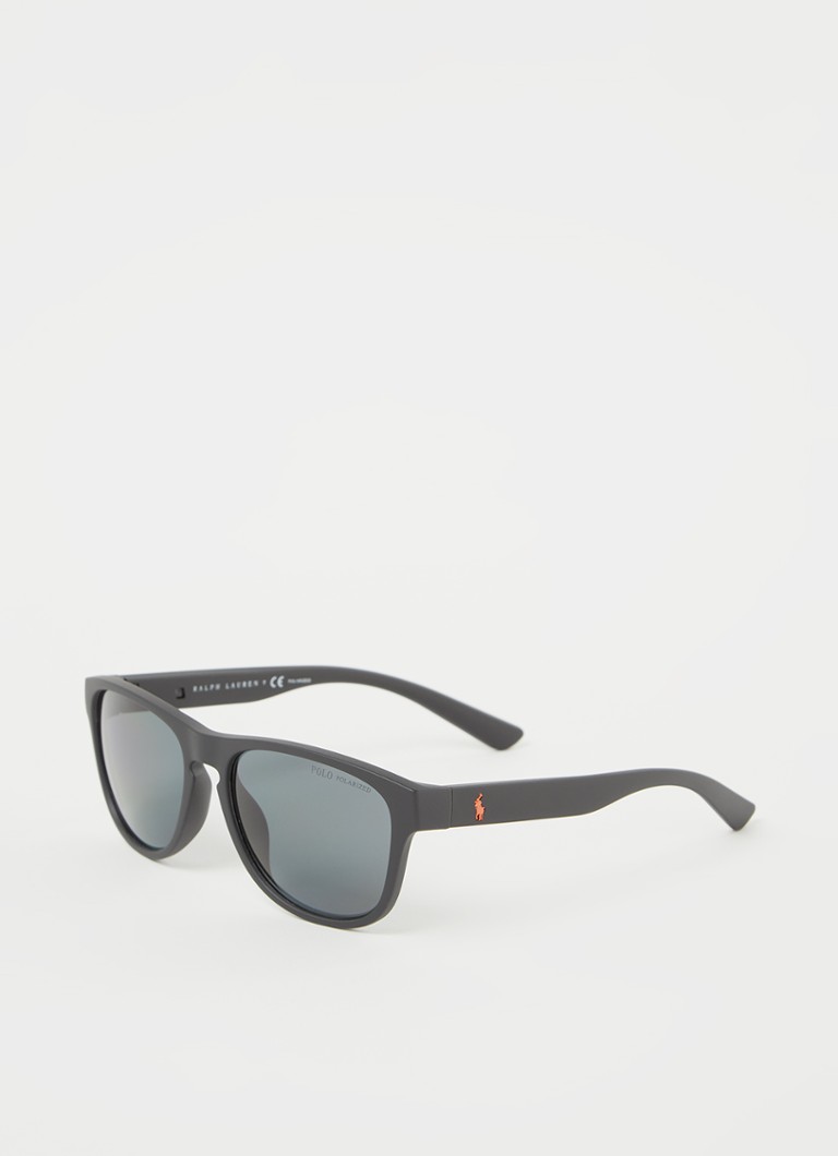 Ralph Lauren Wayfarer Heren Zonnebril gepolariseerd met verwisselbare brillenpoten PH4180U Zwart - Deal