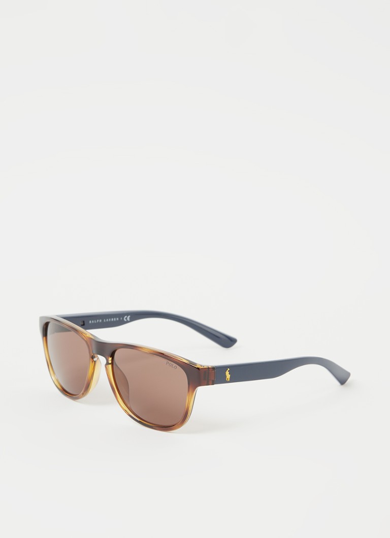 Ralph Lauren Wayfarer Heren Zonnebril met verwisselbare brillenpoten PH4180U Bruin - Deal
