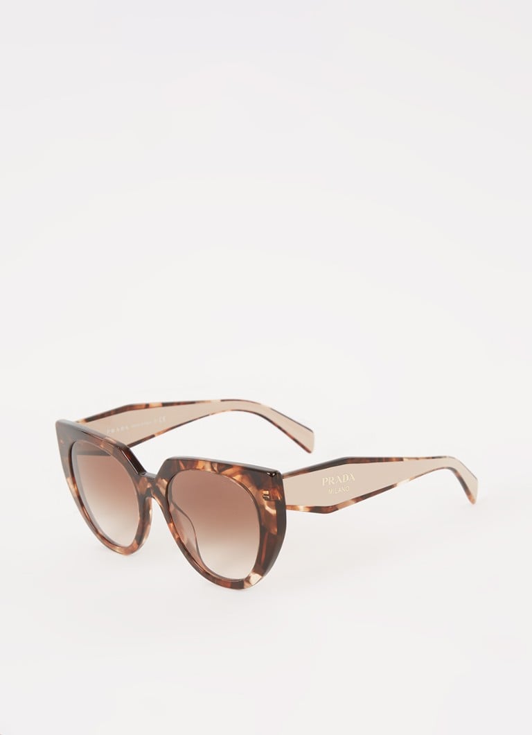 Prada Cat Eye Dames Butterfly zonnebril PR14WS52 Donkerbruin - Deal