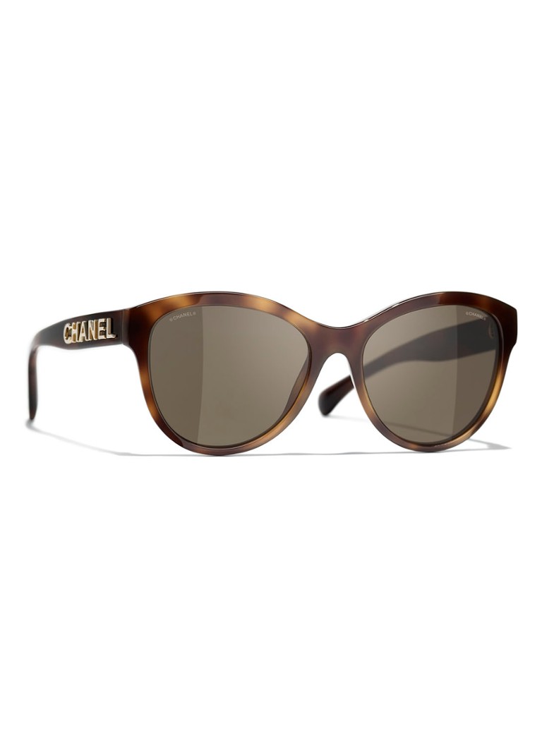 CHANEL Butterfly Dames PANTO ZONNEBRIL Bruin - Deal