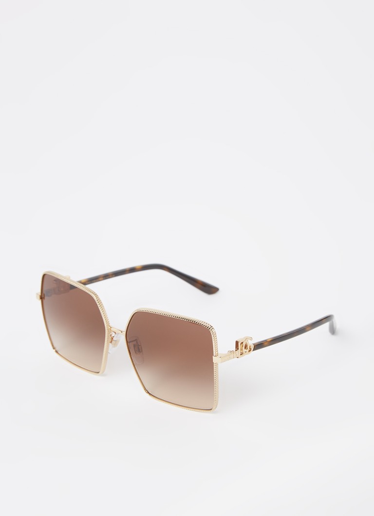 Dolce & Gabbana Retro Dames Retro zonnebril DG2279 Goud - Deal