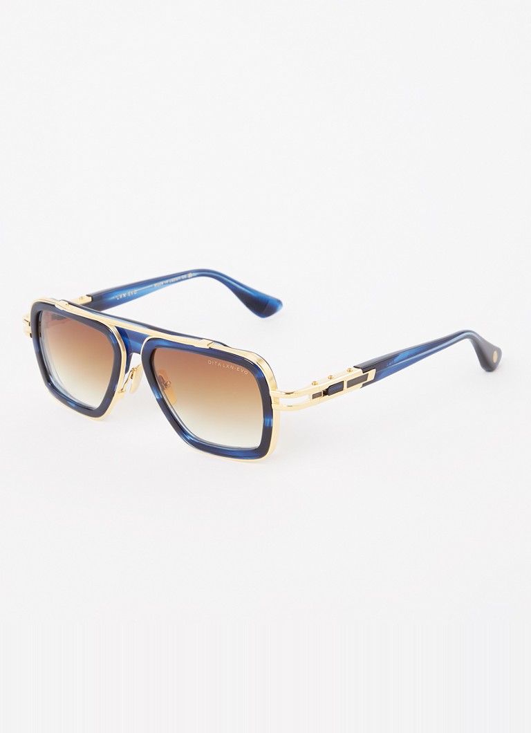 DITA Heren Lxn-Evo zonnebril anti-reflecterend D4000397 Blauw