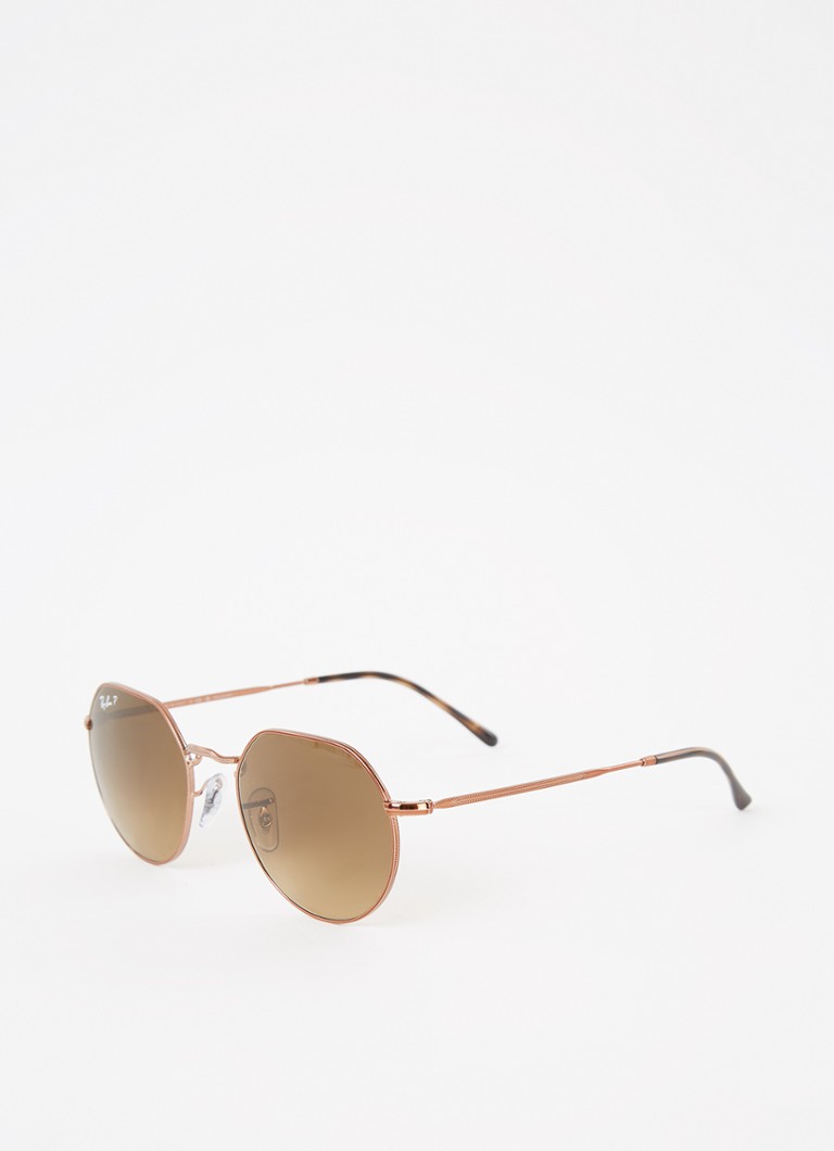 Ray-Ban Retro Heren Jack zonnebril gepolariseerd RB3565 Koper - Deal