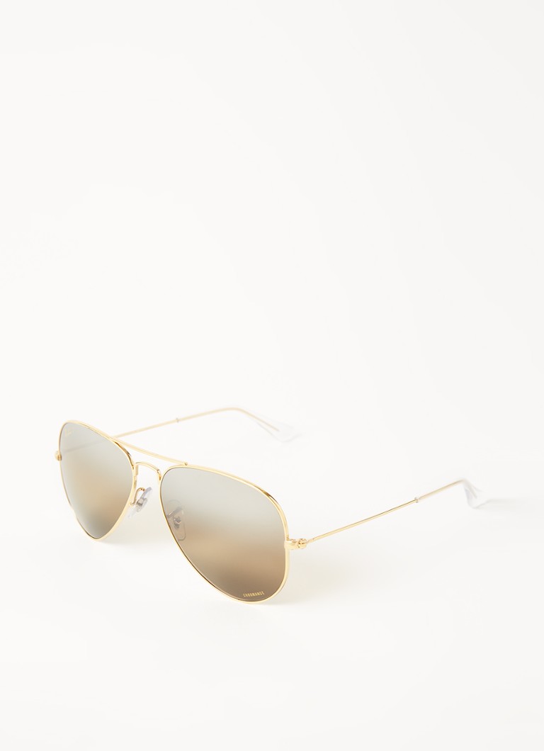 Ray-Ban Aviator Heren Zonnebril gepolariseerd RB3025 Goud - Deal
