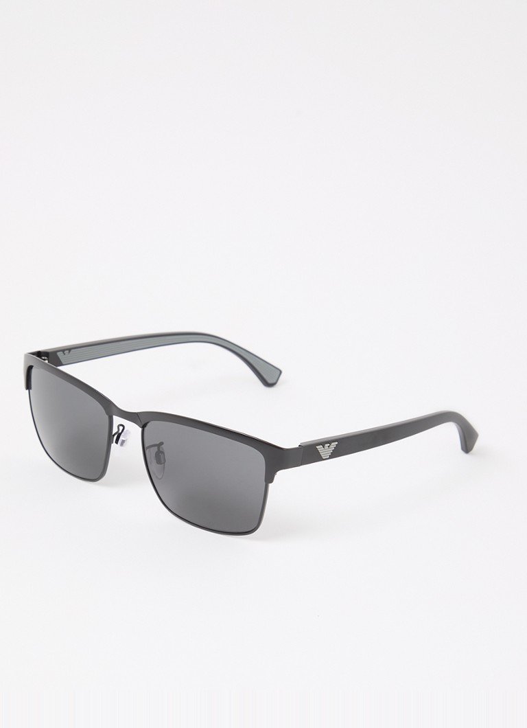Armani Heren Wayfarer zonnebril EA2087 Zwart - Deal
