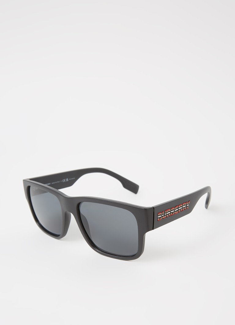 Burberry Wayfarer Heren Knight zonnebril gepolariseerd BE4358 Zwart - Deal