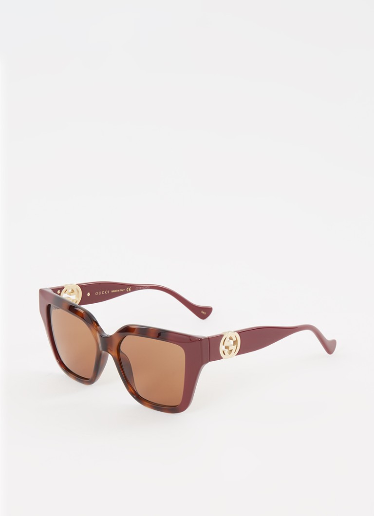 Gucci Butterfly Dames Butterfly zonnebril GG1023S Aubergine - Deal