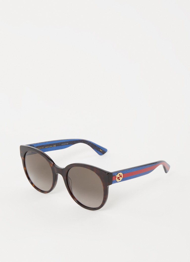 Gucci Retro Dames Retro zonnebril GG0035SN Bruin