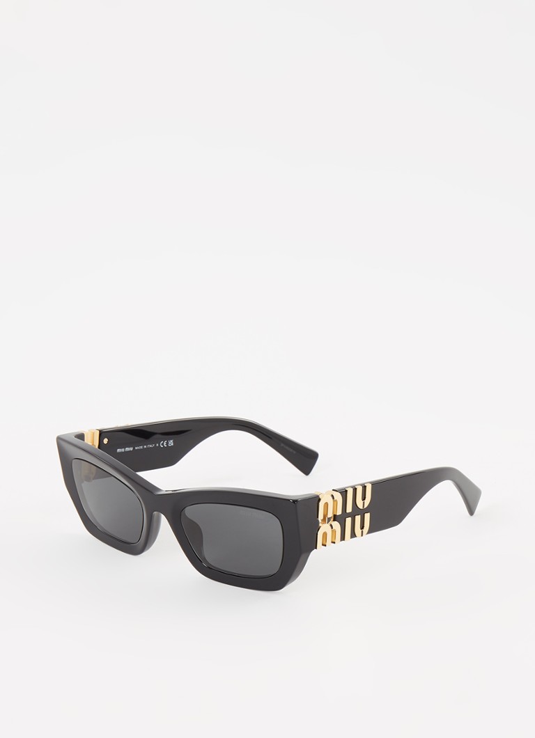 Miu Miu Wayfarer Dames Wayfarer zonnebril M U09WS Zwart - Deal