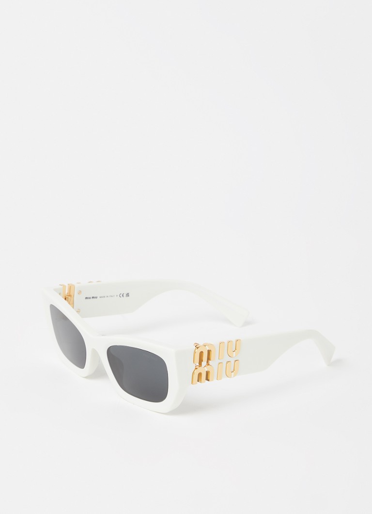 Miu Miu Wayfarer Dames Wayfarer zonnebril MU 09WS Wit - Deal