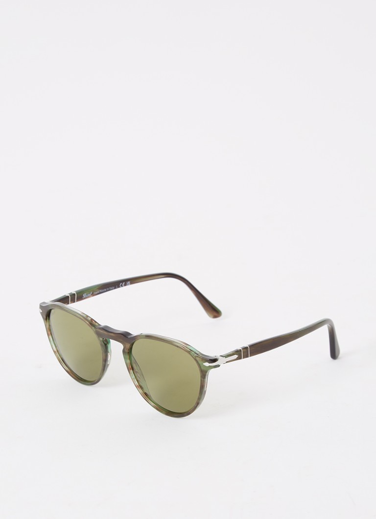 Heren Retro zonnebril PO3286S - Gepolariseerd, Groen