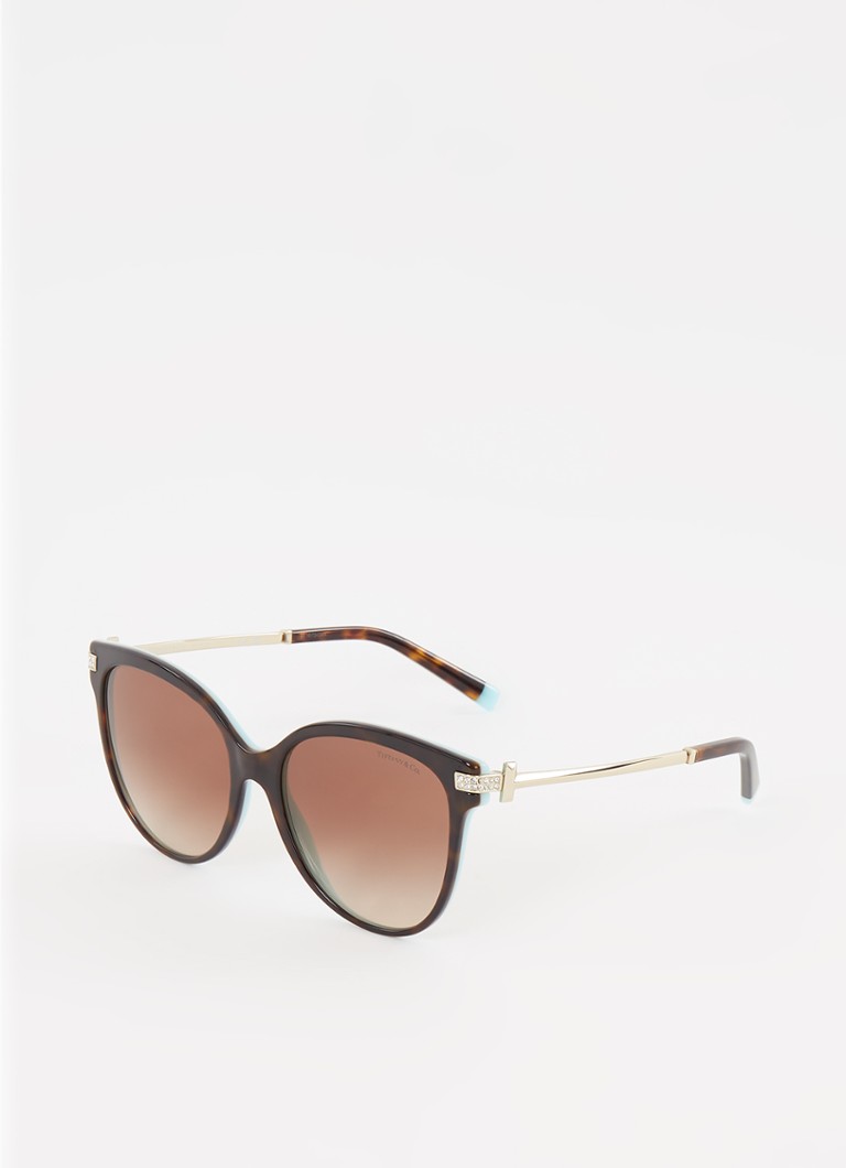 Tiffany & Co. Retro Dames Retro zonnebril TF4193B Bruin