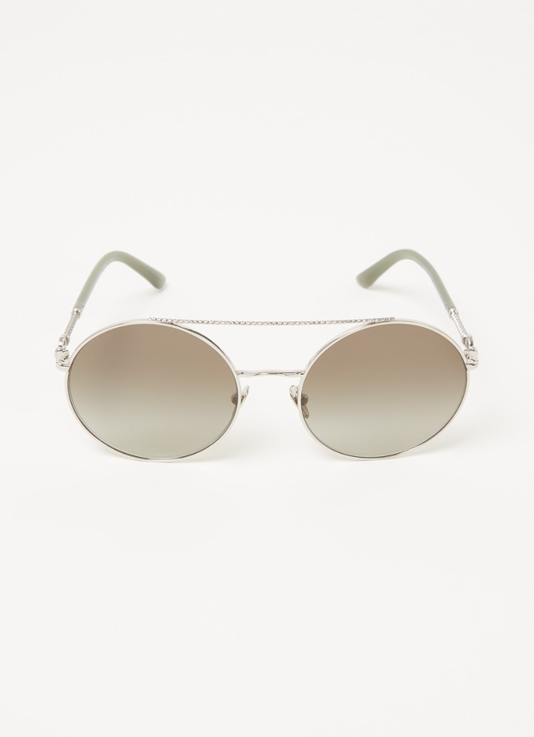 Armani Dames Zonnebril met brillenkoord AR6135 in de kleur Zilver