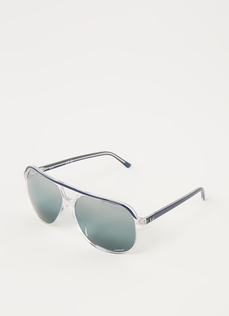 Ray-Ban Aviator Heren Bill zonnebril gepolariseerd RB2198 Blauwgrijs - Deal