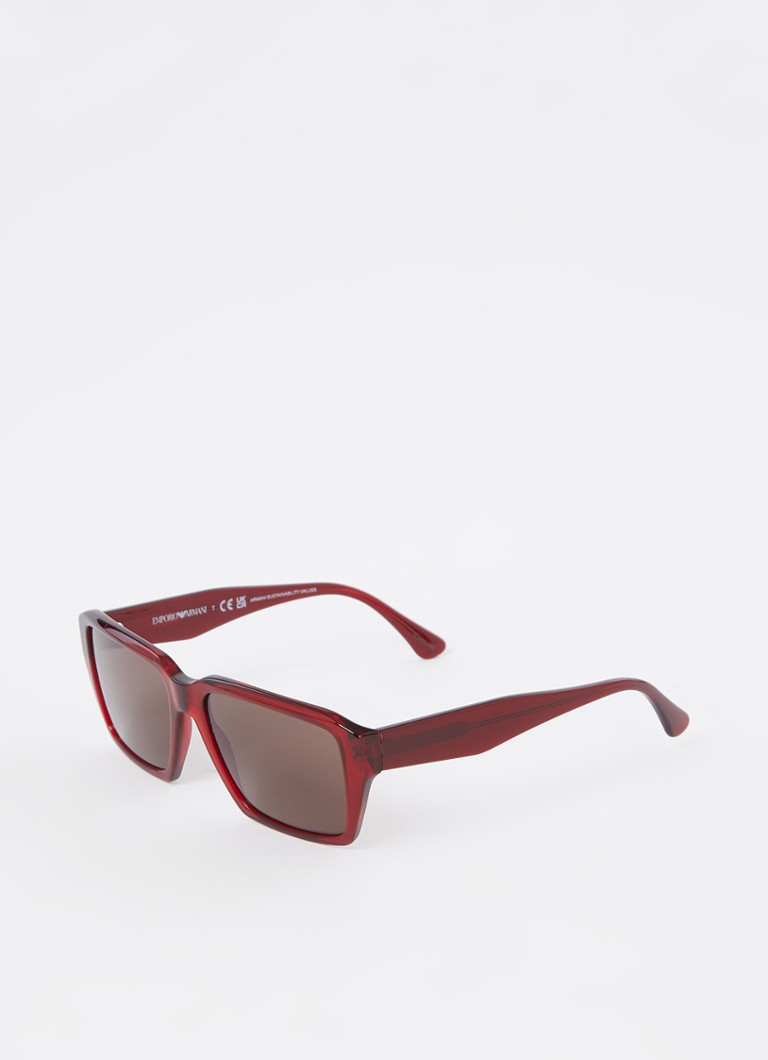 Armani Heren Zonnebril EA4186 Donkerrood - Deal