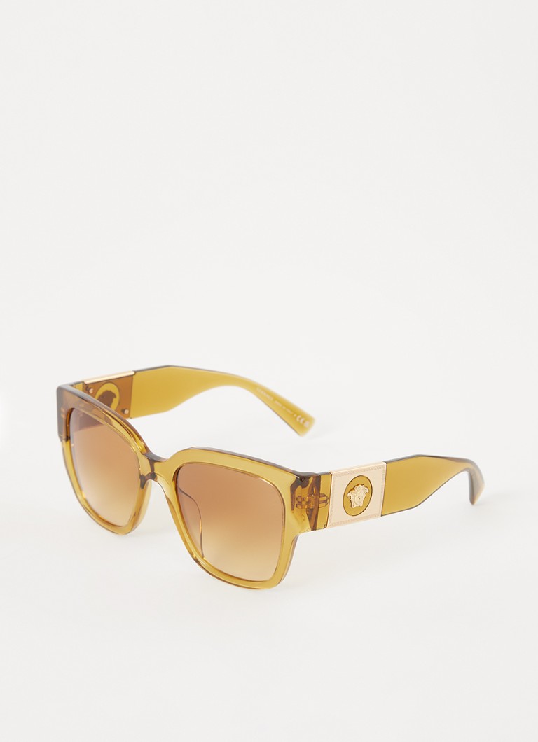 Versace Dames Retro zonnebril VE4437U Okergeel - Deal