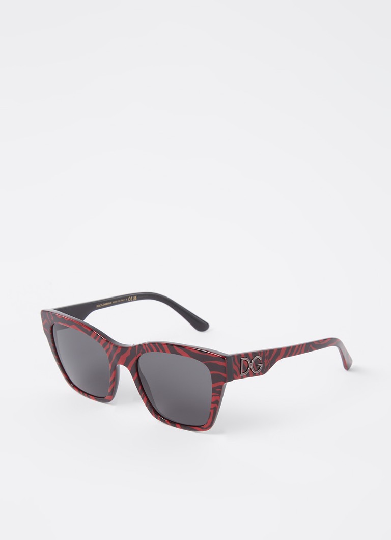 Dolce & Gabbana Dames Butterfly zonnebril DG4384 Rood - Deal