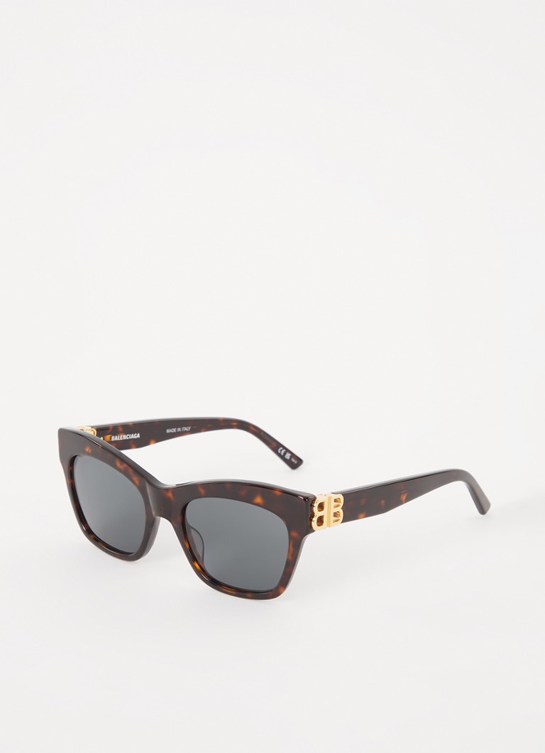 Balenciaga Dames Cat Eye zonnebril BB0132S Donkerbruin
