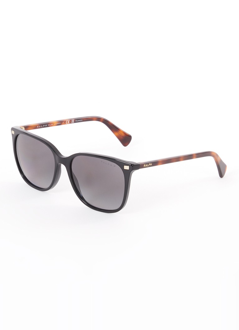 Ralph Lauren Dames Wayfarer zonnebril gepolariseerd RA5293 Zwart - Deal