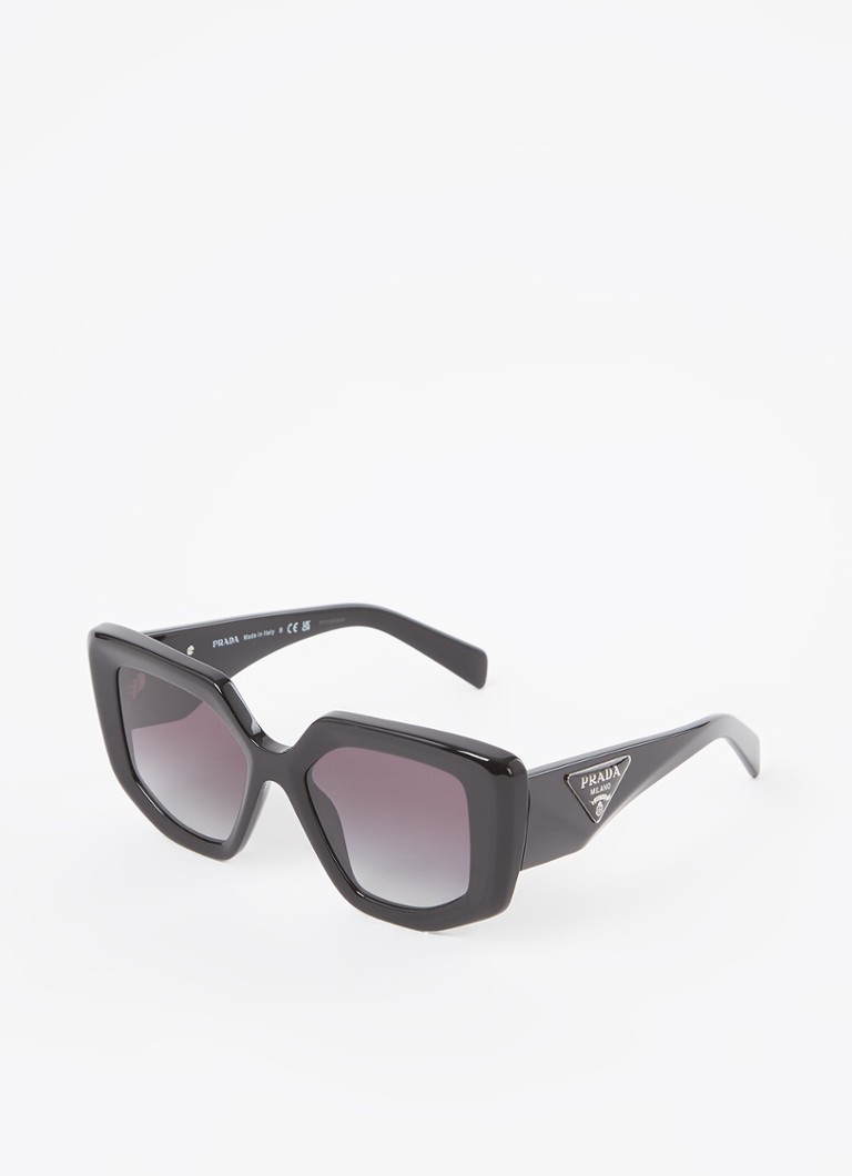 Prada Dames Butterfly zonnebril PR14ZS Zwart - Deal
