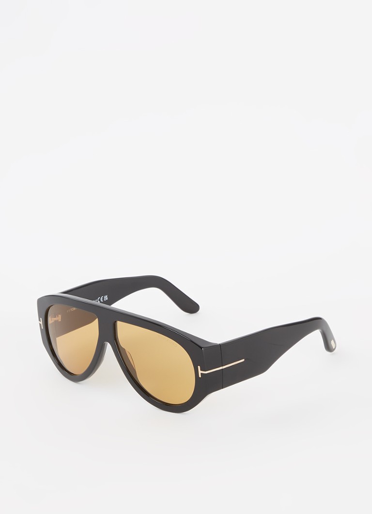 TOM FORD Heren Bronson zonnebril FT1044 Zwart