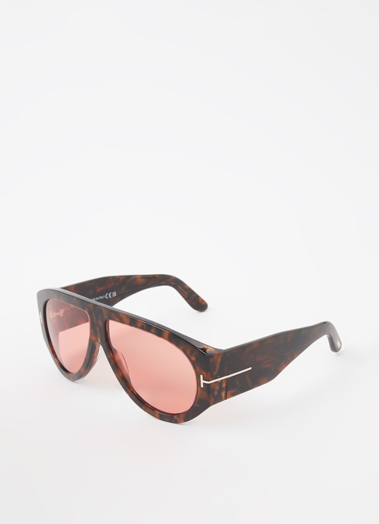 TOM FORD Heren Bronson zonnebril FT1044 Roodbruin