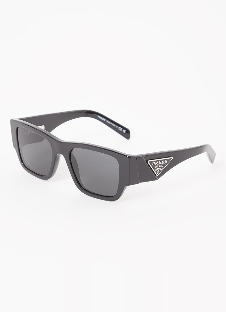 Prada Heren Butterfly zonnebril PR10ZS Zwart - Deal