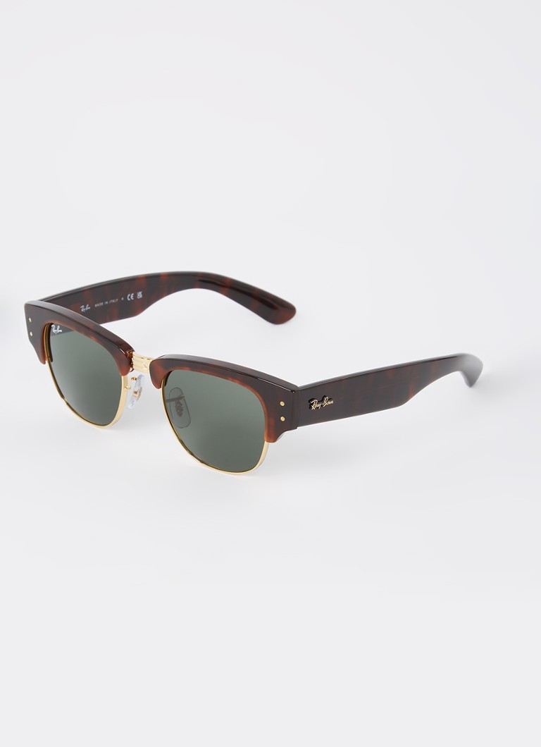 Ray-Ban Heren Mega Clubmaster zonnebril RB0316S Donkerbruin - Deal
