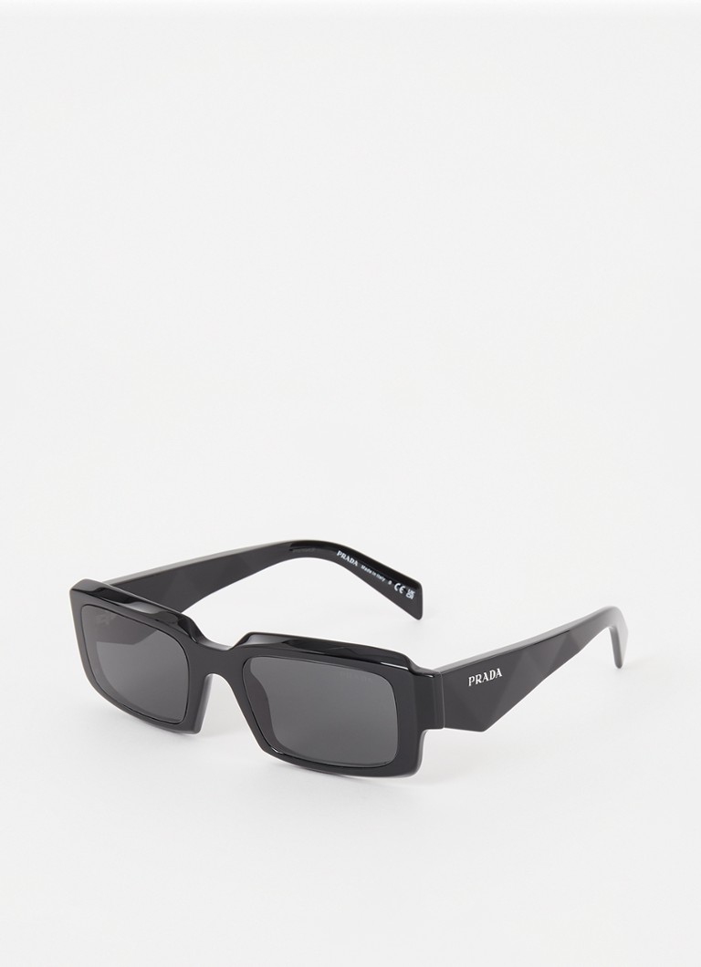 Prada Heren Retro zonnebril PR27ZS Zwart - Deal
