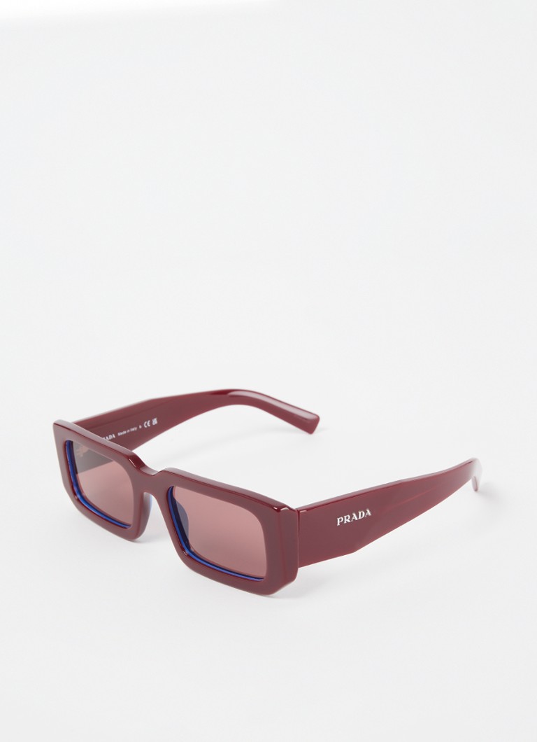 Prada Heren Retro zonnebril PR06YS Rood - Deal