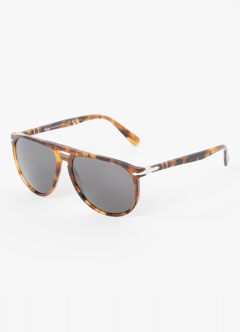 Persol Heren Piloten zonnebril gepolariseerd PO3311S Bruin - Deal