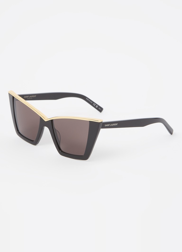 Saint Laurent Dames Cat Eye zonnebril SL 570 Zwart