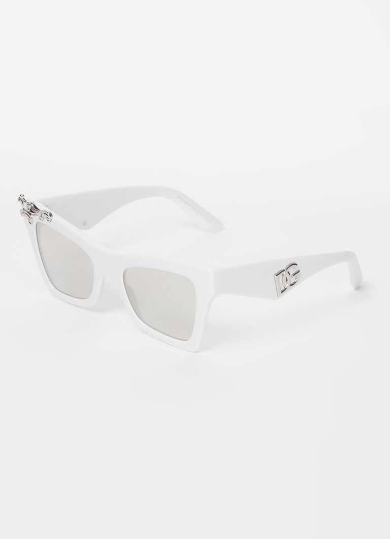 Dolce & Gabbana Dames Cat Eye zonnebril DG4434 Wit - Deal
