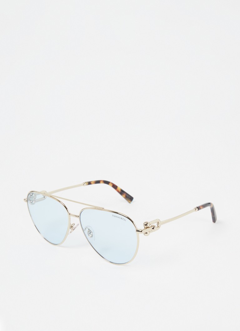 Tiffany & Co. Heren Piloten zonnebril TF3092 Goud - Deal
