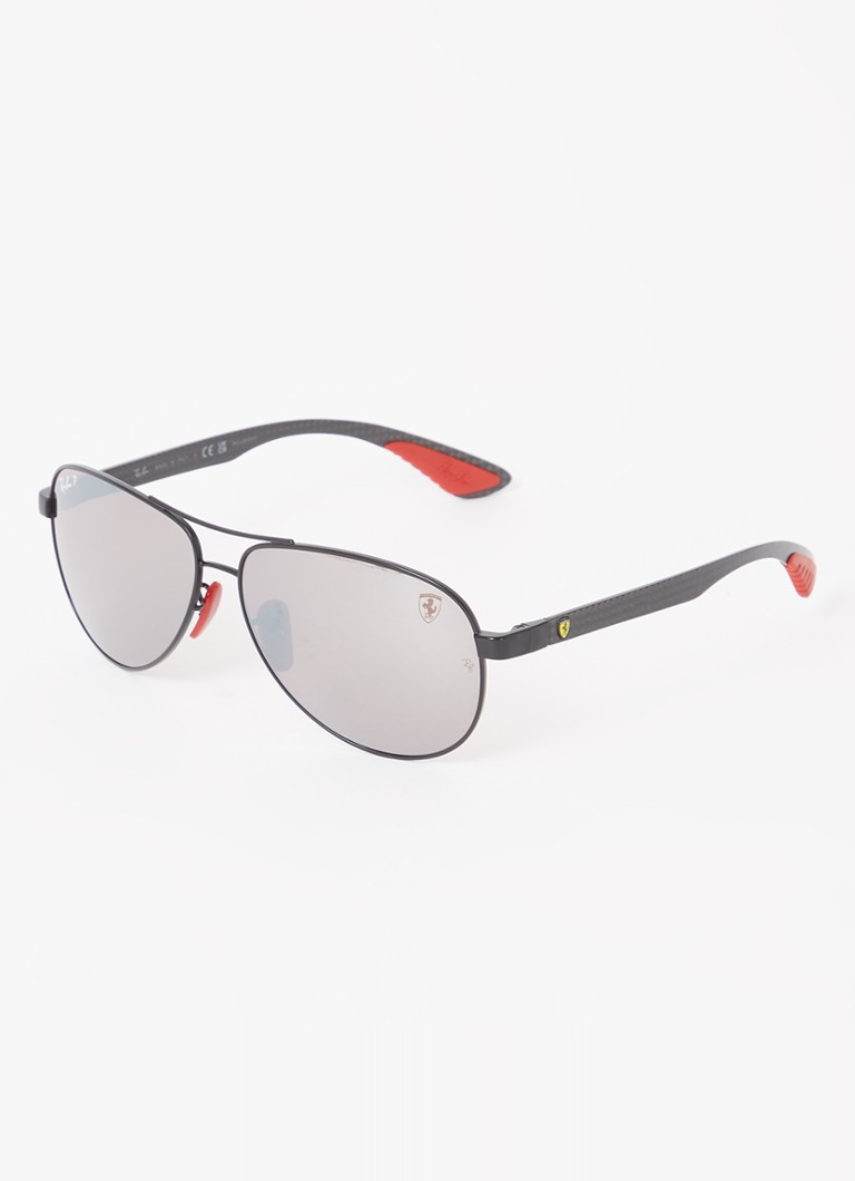 Ray-Ban Heren Scuderia Ferrari zonnebril gepolariseerd RB8331M Zwart - Deal