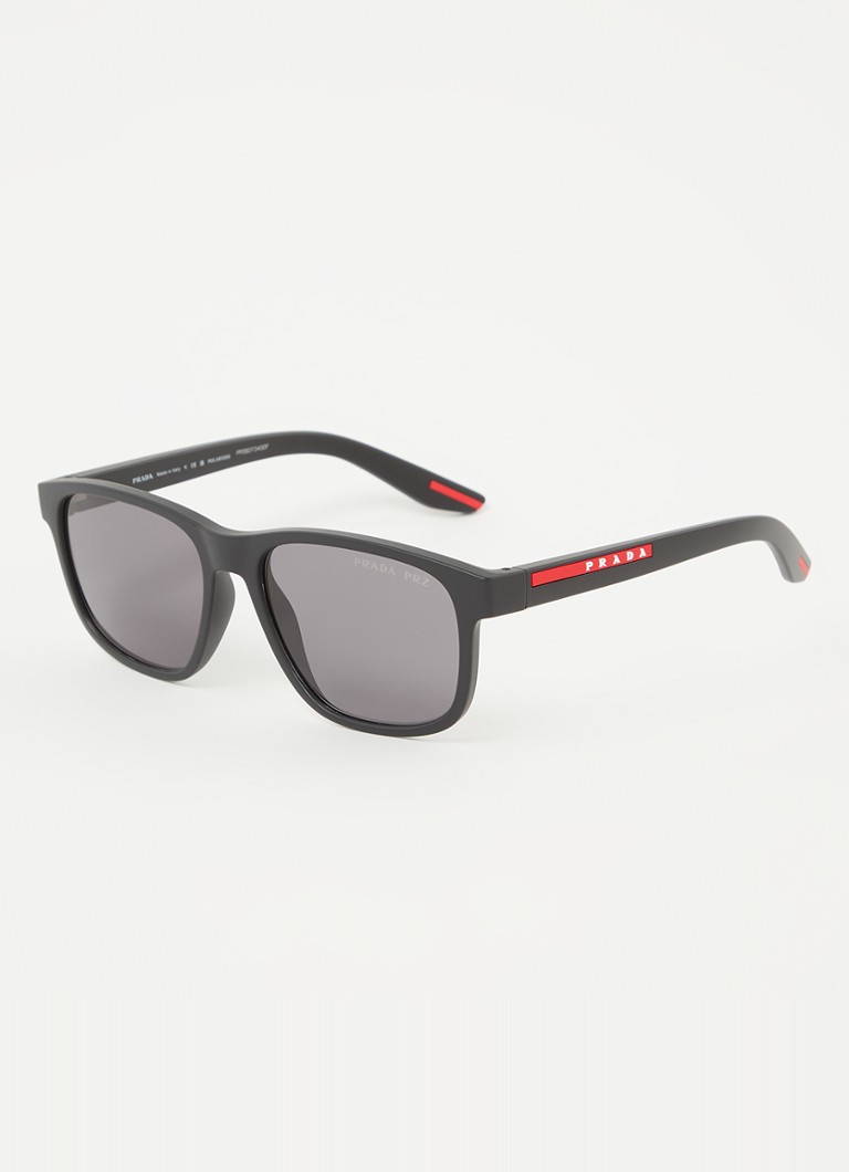 Prada Linea Rossa Heren Zonnebril gepolariseerd PS06YS Zwart - Deal