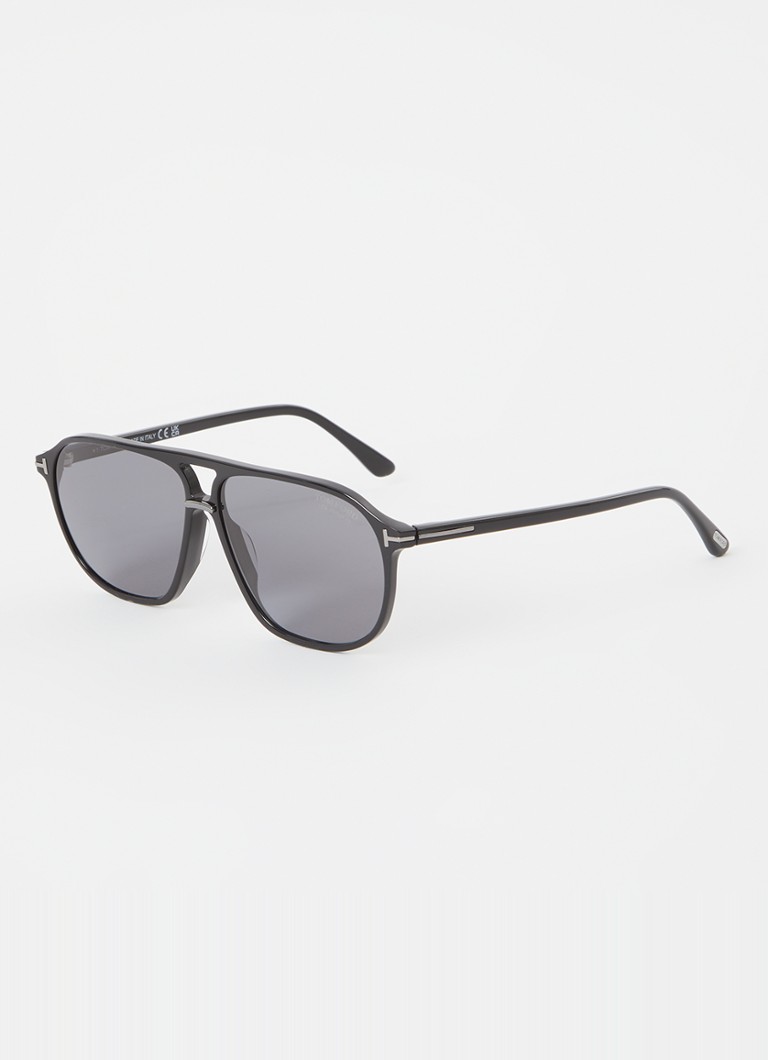 TOM FORD Heren Bruce zonnebril gepolariseerd FT1026 Zwart - Deal