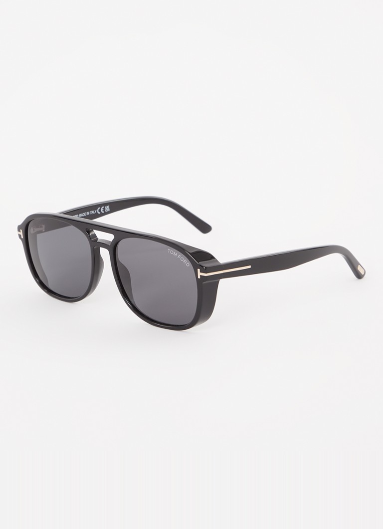 TOM FORD Heren Rosco zonnebril FT1022 Zwart