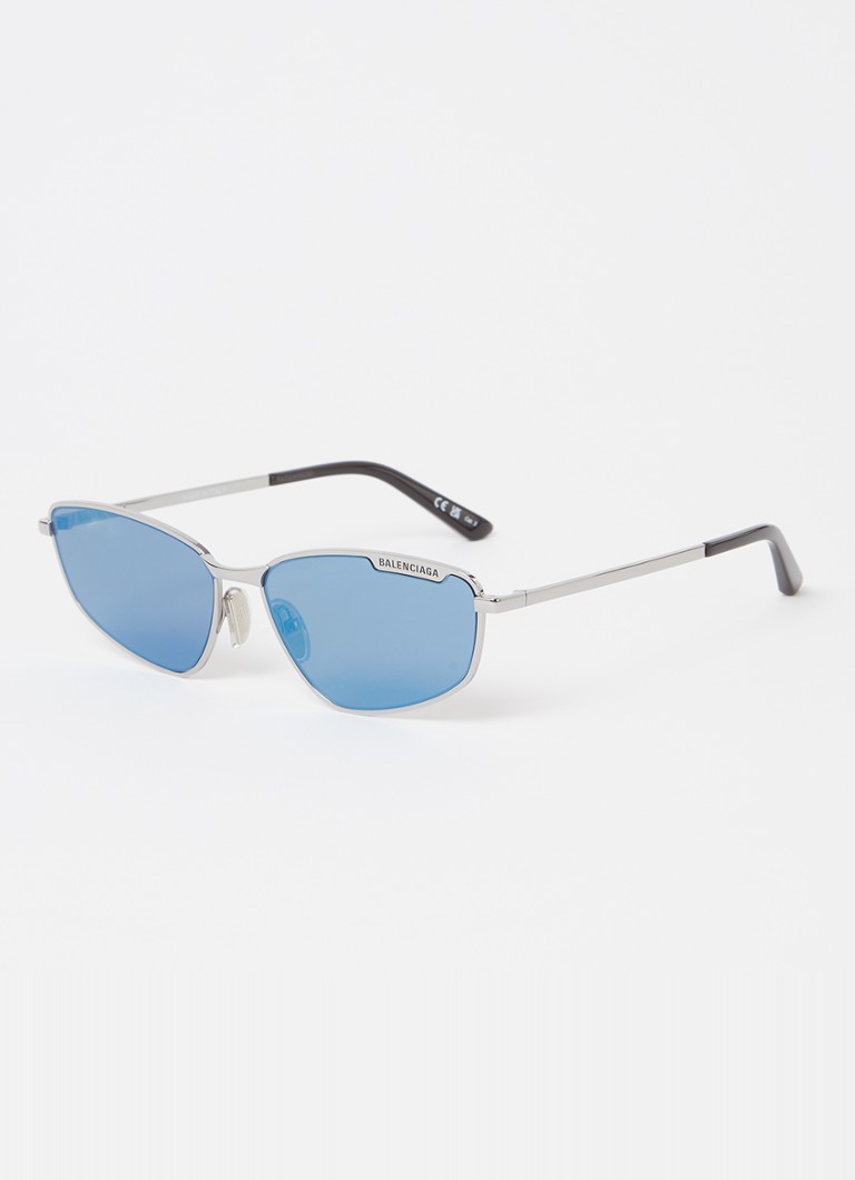 Balenciaga Heren Retro zonnebril BB0277S Zilver - Deal