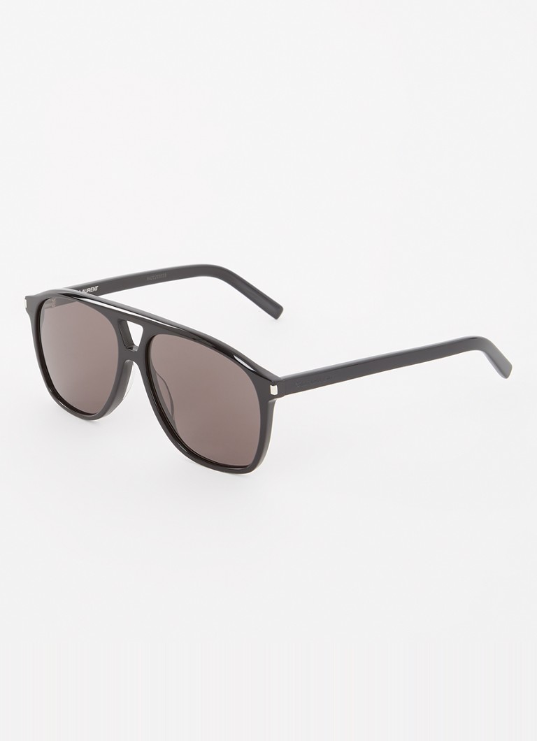 Saint Laurent Heren Piloten zonnebril SL596 Zwart