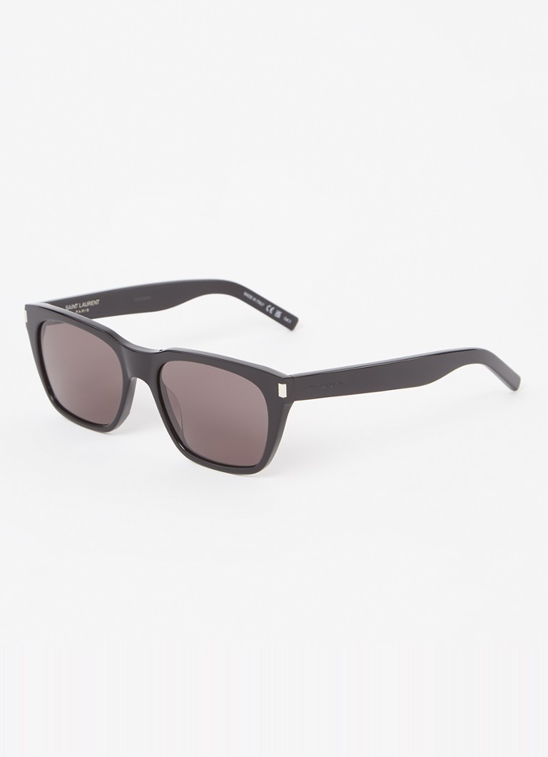 Saint Laurent Dames Wayfarer zonnebril SL598 Zwart - Deal