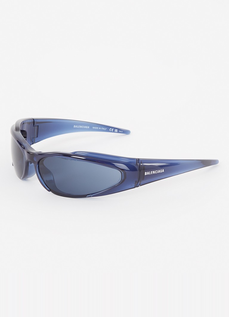 Balenciaga Heren Zonnebril BB0253S Blauw - Deal