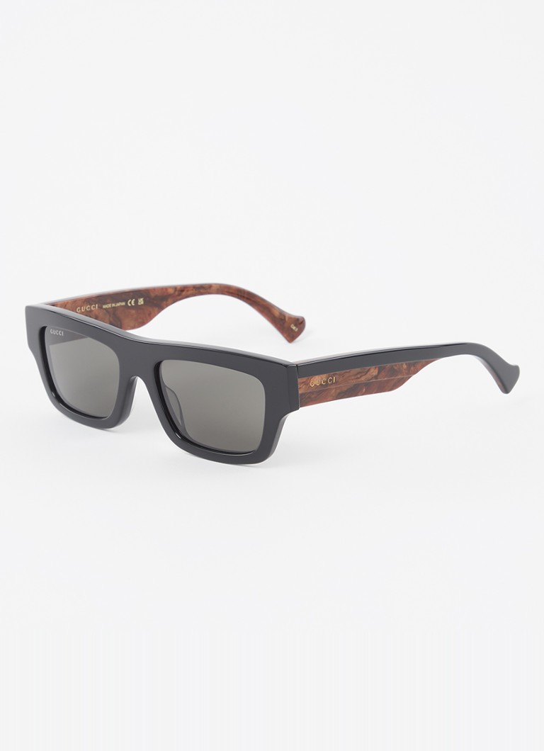 Gucci Heren Wayfarer zonnebril GG1301S Zwart - Deal