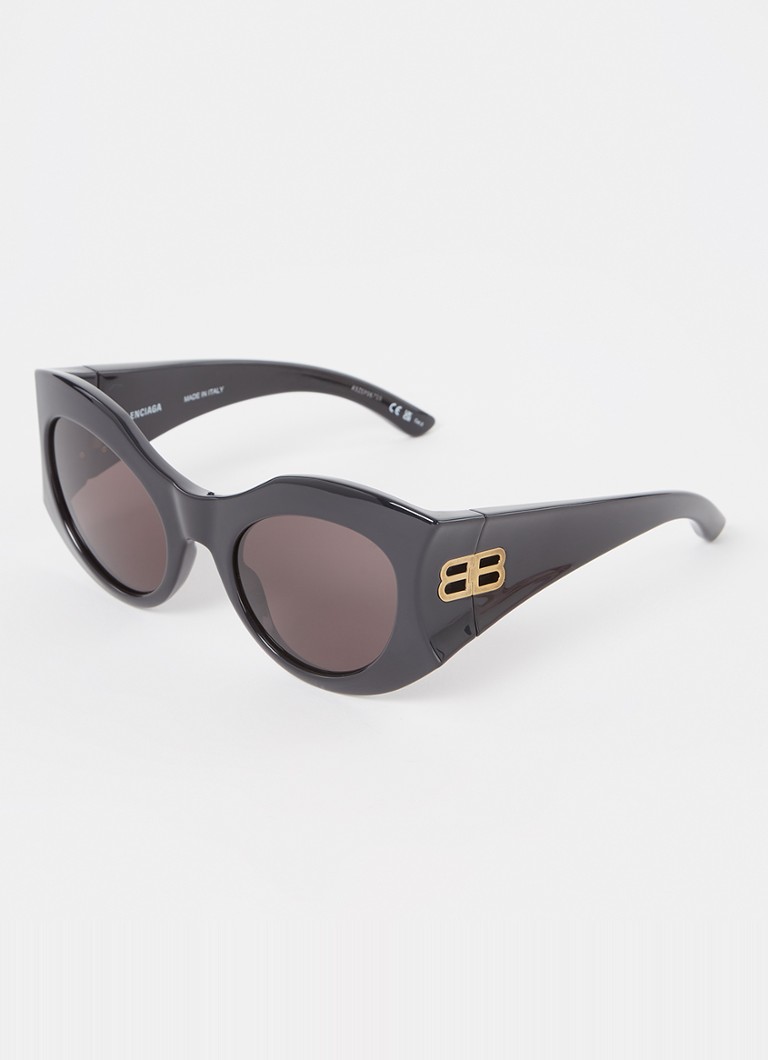 Balenciaga Heren Hourglass zonnebril BB0256S Zwart - Deal